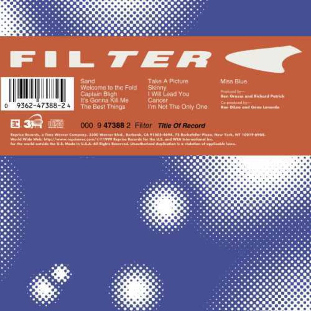 the album cover for Filter - Title Of Record