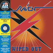 the album cover for Raven - Wiped Out (Marble Red & Blue) (Blue) [Colored Vinyl] (Red)