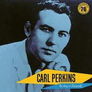 the album cover for Carl Perkins - Carl Perkins: The King Of Rockabilly (Sun Records)