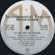Bryan Adams : Let Me Take You Dancing (12")