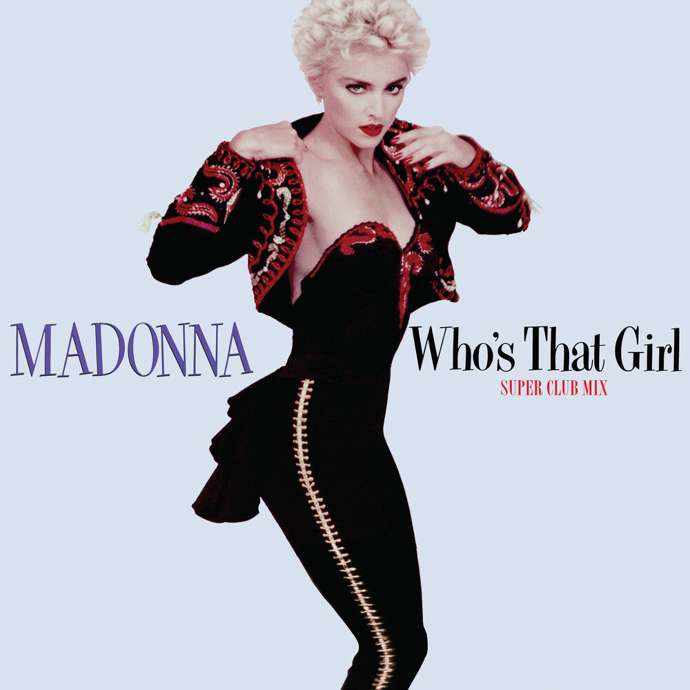 the album cover for Madonna - Who's That Girl (Super Club Mix) [RSD 2022]