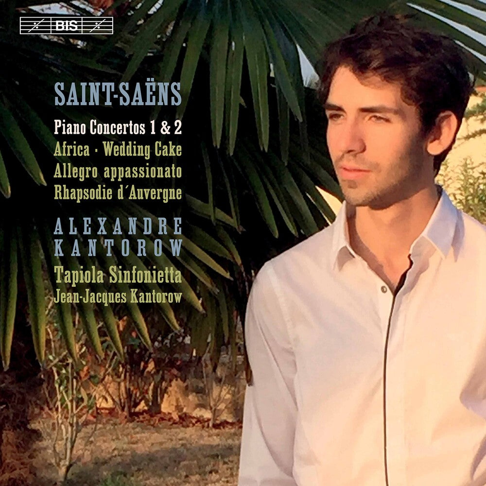 the album cover for Saint-Saens / Kantorow / Kantorow - Piano Concertos 1 & 2 (Hybr)