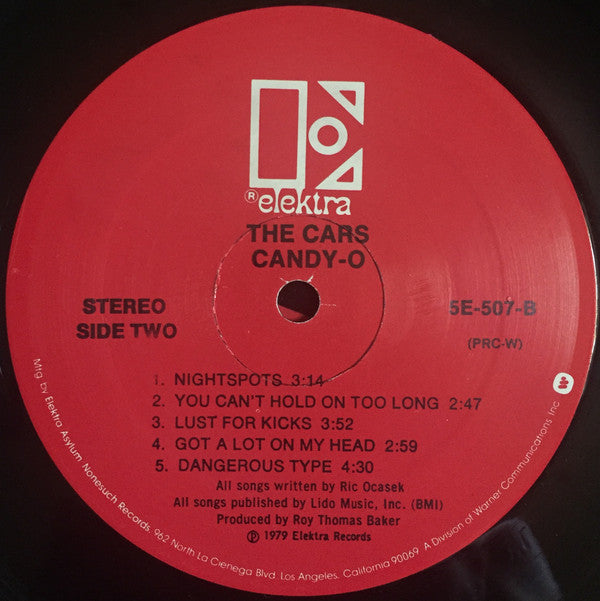 The Cars : Candy-O (LP, Album, PRC)