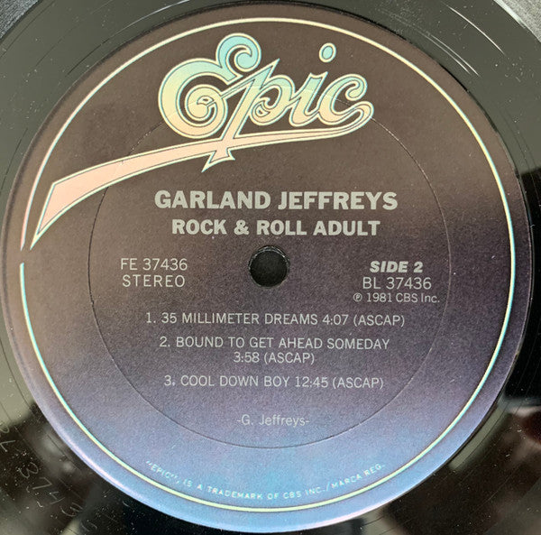 Garland Jeffreys : Rock & Roll Adult (LP, Album, Ter)