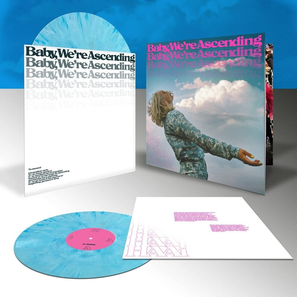 the album cover for HAAi - Baby, We're Ascending [Limited Edition Blue Sky LP]