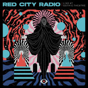 the album cover for Red City Radio - Live At Gothic Theater [Indie Exclusive Limited Edition Electric Blue with Black & Hot Pink Twist LP]