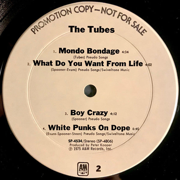The Tubes : The Tubes (LP, Album, Promo)