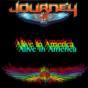 the album cover for Journey - Alive In America