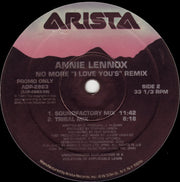 Annie Lennox : No More "I Love Youʼs" (Remix) (12", Promo)