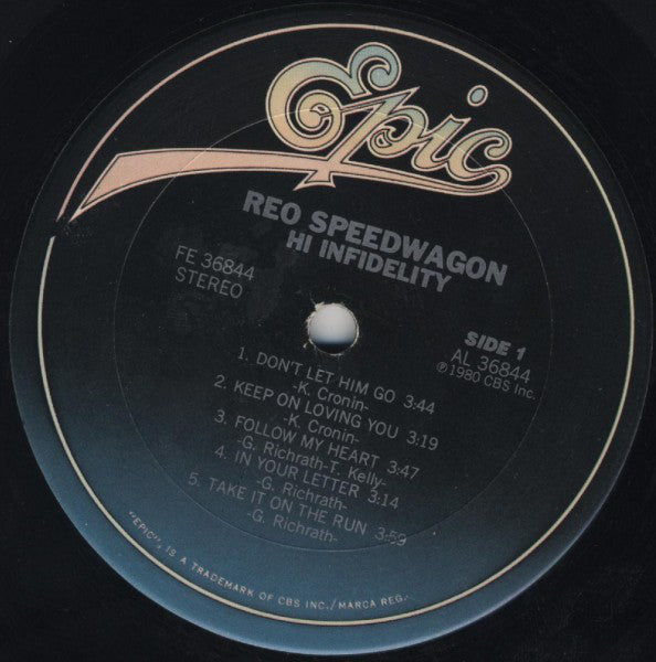 REO Speedwagon : Hi Infidelity (LP, Album, San)