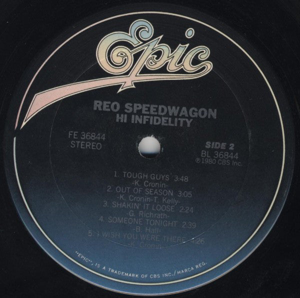 REO Speedwagon : Hi Infidelity (LP, Album, San)
