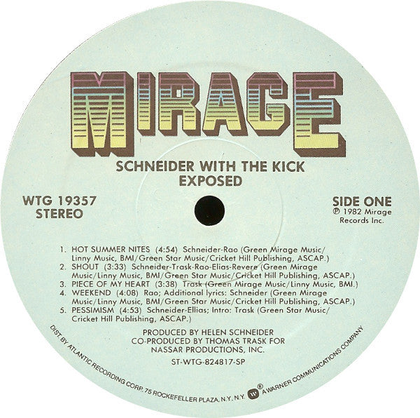 Schneider* With The Kick (2) : Exposed (LP, Album)