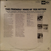 Tex Ritter : The Friendly Voice Of (LP, Album, Mono)