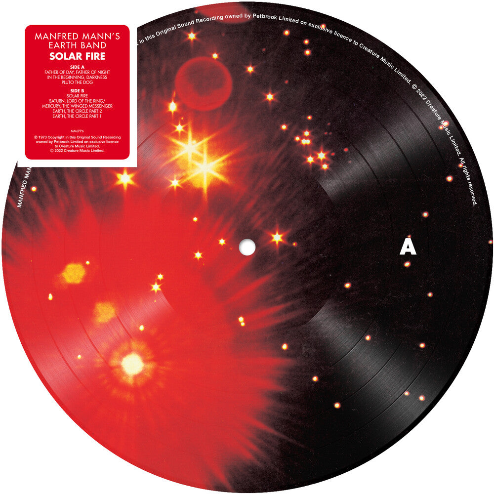 the album cover for Manfred Mann's Earth Band - Solar Fire (Pict)