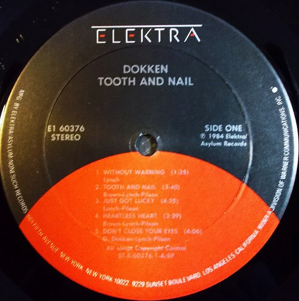 Dokken : Tooth And Nail (LP, Album, Club, Car)