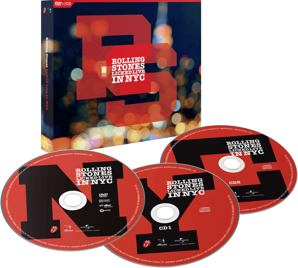 the album cover for The Rolling Stones - Licked Live In NYC [2 CD/DVD]