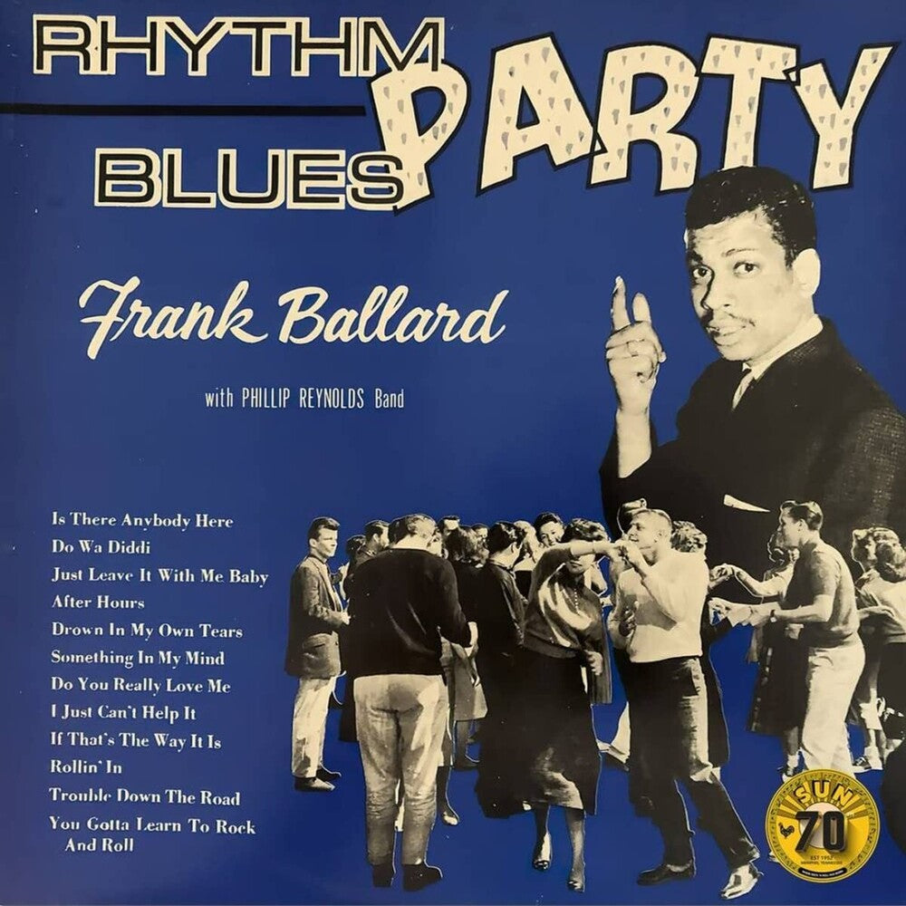 the album cover for Frank Ballard - Rhythm Blues Party [RSD Essential Indie Colorway White LP]