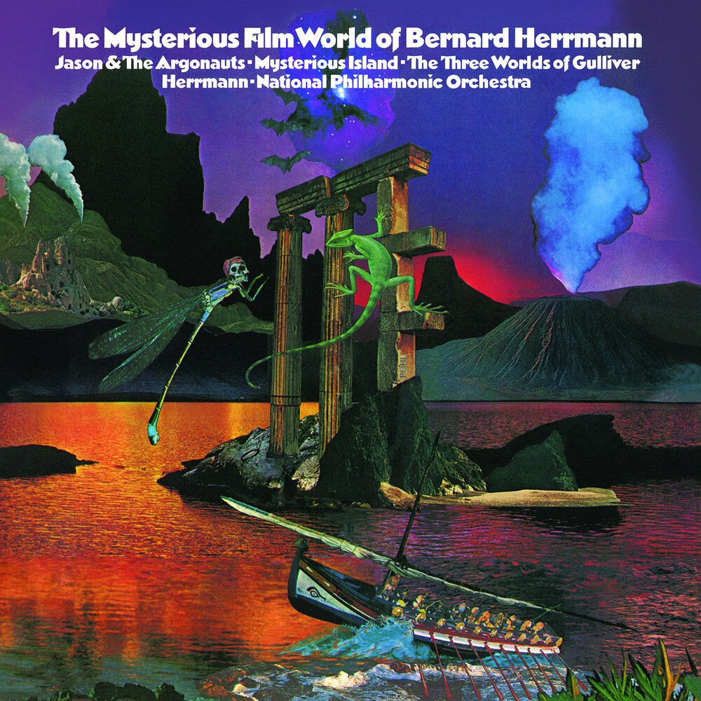 the album cover for Bernard Herrmann - Mysterious Film World Of Bernard Herrmann - O.S.T.