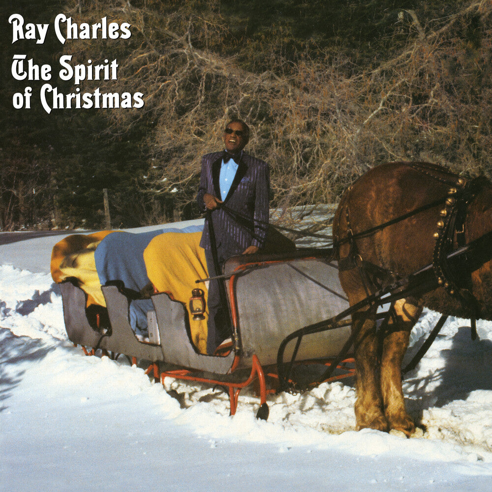 the album cover for Ray Charles - The Spirit of Christmas
