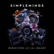 the album cover for Simple Minds - Direction Of The Heart [Indie Exclusive Limited Edition Transparent Orange LP]