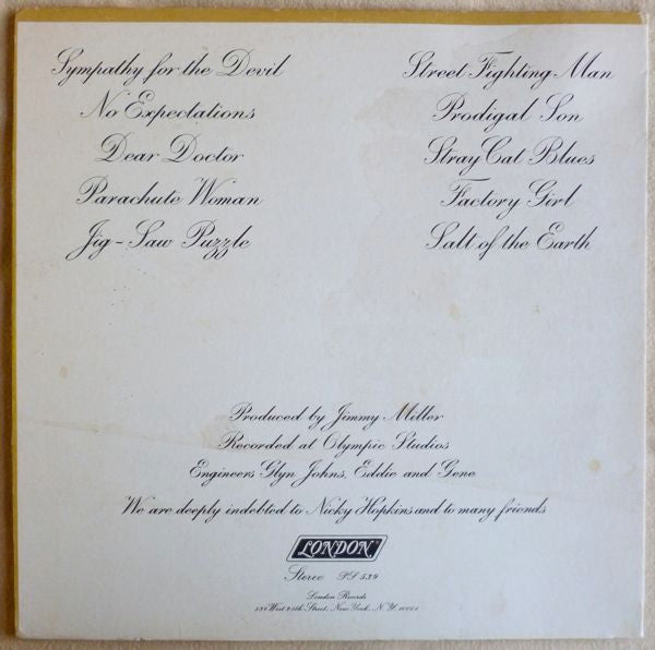 The Rolling Stones : Beggars Banquet (LP, Album, RE, PRC)