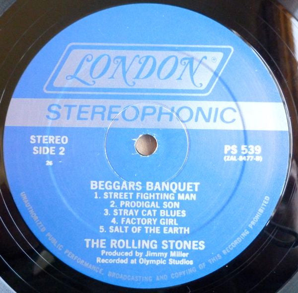 The Rolling Stones : Beggars Banquet (LP, Album, RE, PRC)