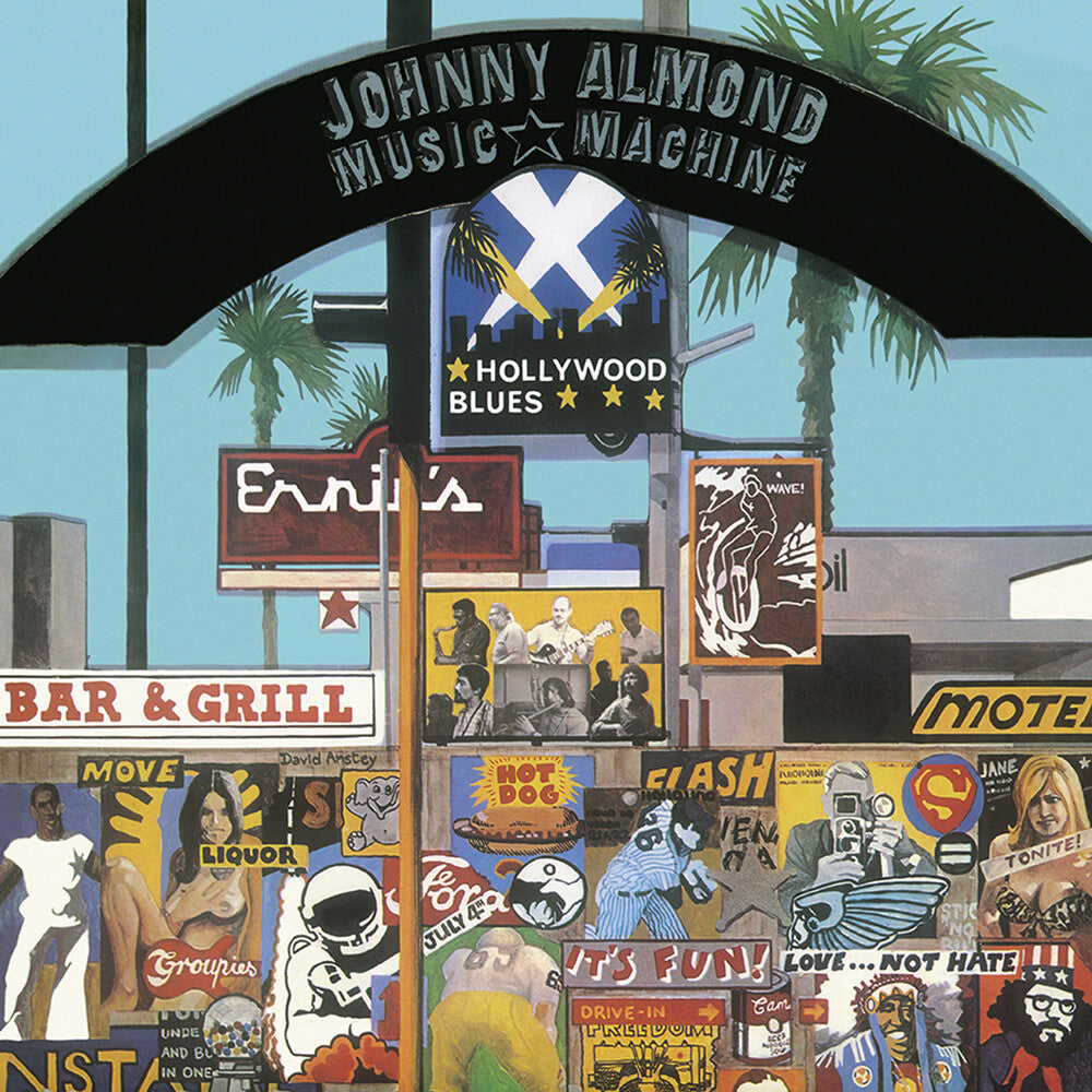the album cover for Johnny Almond  / Music Machine - Hollywood Blues