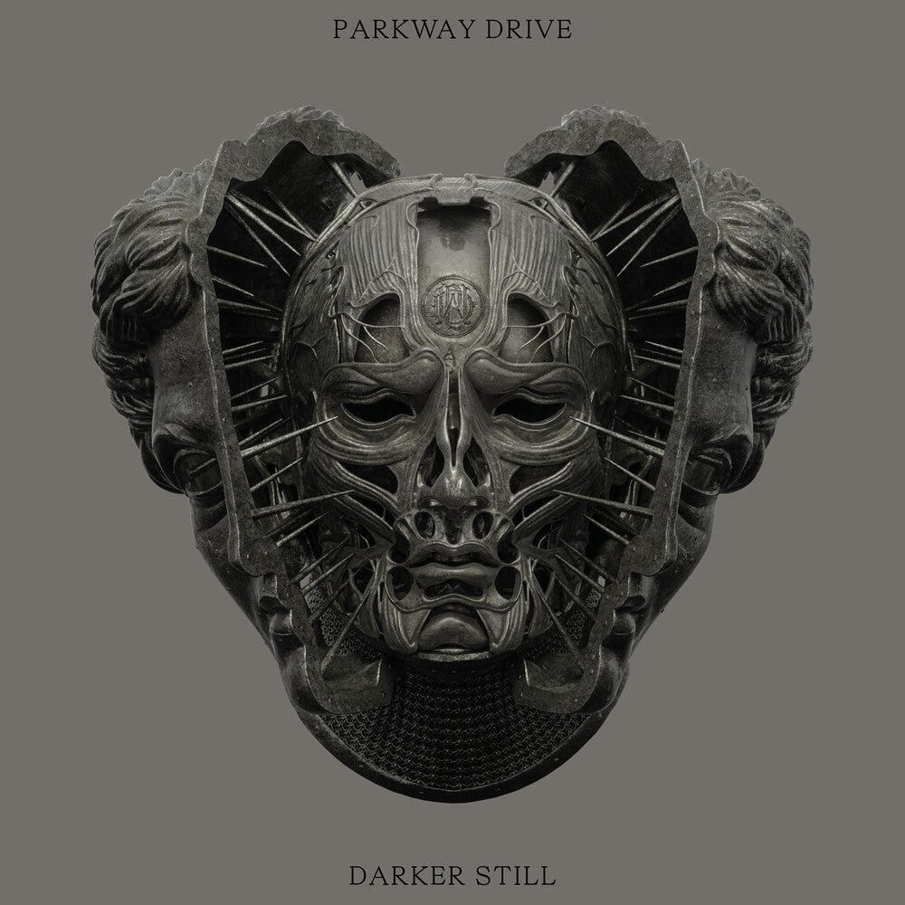the album cover for Parkway Drive - Darker Still [Indie Exclusive Limited Edition Clear with Red Smoke LP]