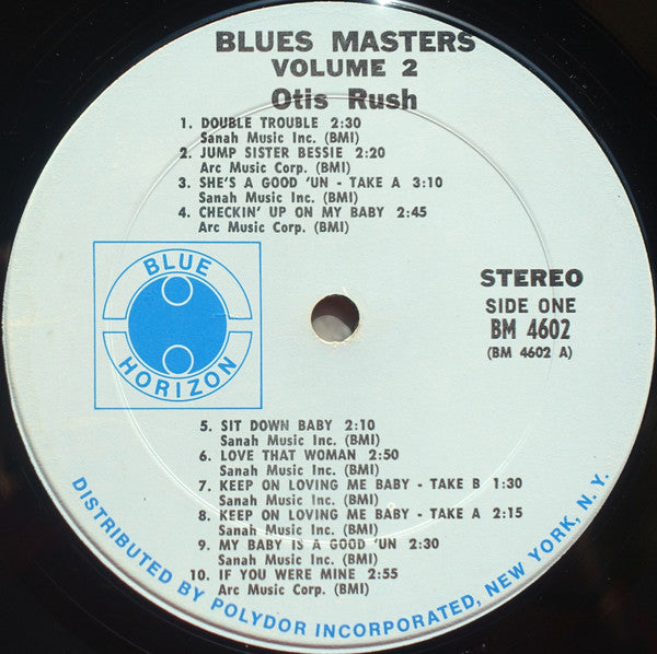 Otis Rush : Blues Masters  (LP, Album, Comp, Ltd)