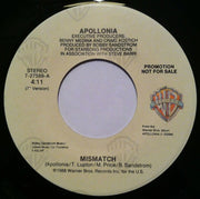 Apollonia : Mismatch (7", Promo)