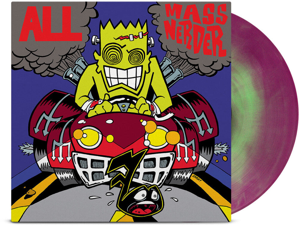 the album cover for ALL - Mass Nerder: 25th Anniversary Edition [Opaque Green & Purple LP]