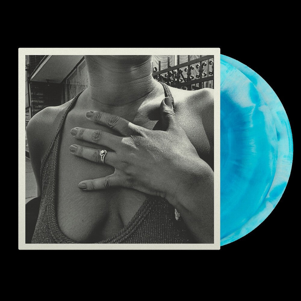 the album cover for The Menzingers - On the Impossible Past - Anniversary Ed. - Baby Blue White Galax
