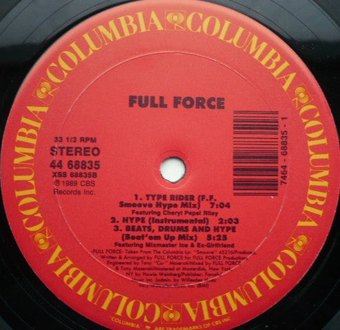 Full Force : Ain't My Type Of Hype (12")