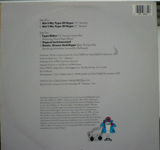 Full Force : Ain't My Type Of Hype (12")