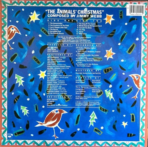 Art Garfunkel / Amy Grant : The Animals' Christmas By Jimmy Webb (LP, Album)