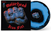 the album cover for Motörhead - Iron Fist: 40th Anniversary Edition [Limited Edition Black & Blue Swirl LP]