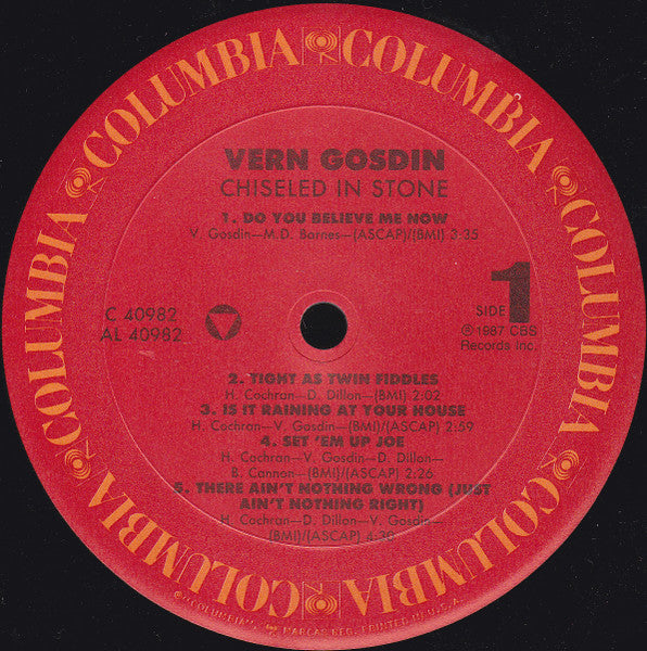 Vern Gosdin : Chiseled In Stone (LP)