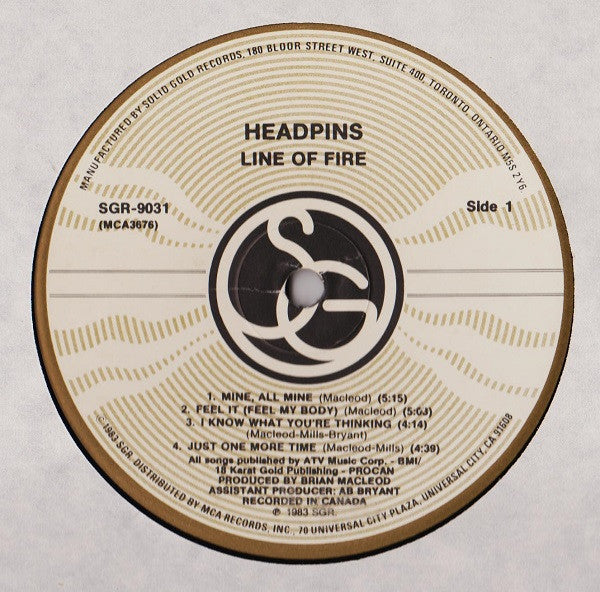 Headpins : Line Of Fire (LP, Album)