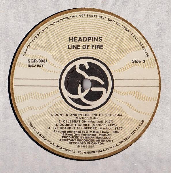 Headpins : Line Of Fire (LP, Album)