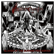 the album cover for Hellish Crossfire - Slaves Of The Burning Pentagram