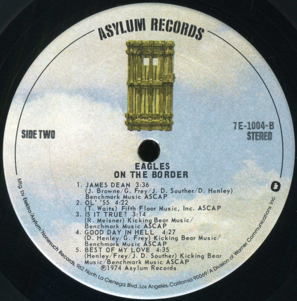 Eagles : On The Border (LP, Album, RP, San)