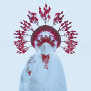 the album cover for Sleep Party People - Heap of Ashes [Blood Red LP]