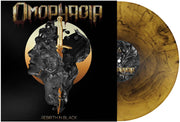the album cover for Omophagia - REBIRTH IN BLACK