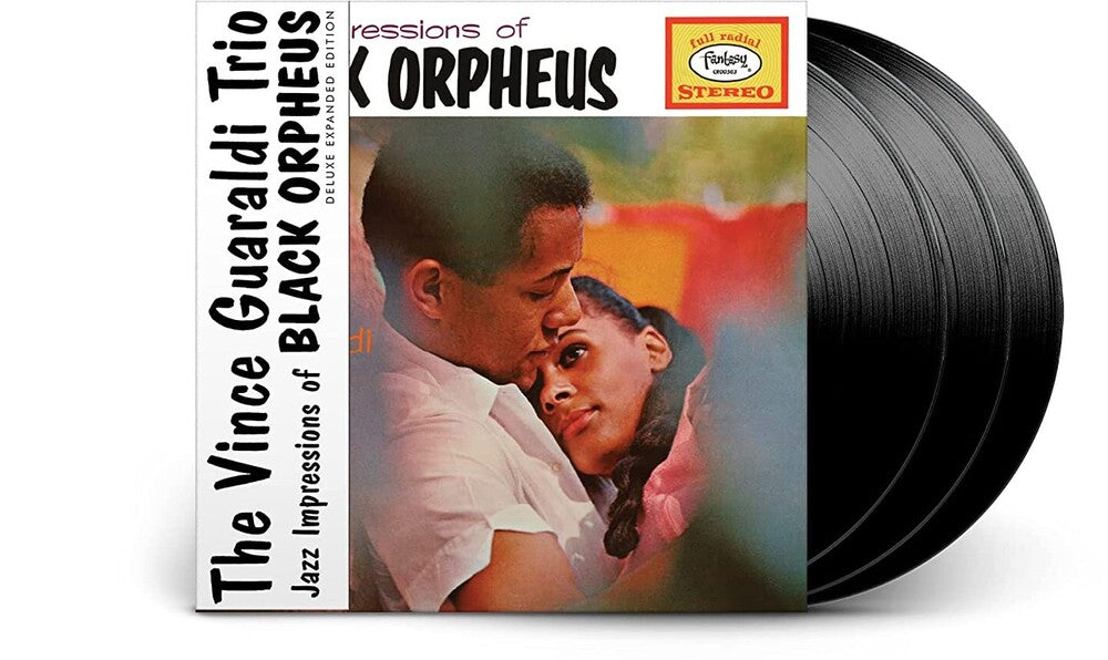 the album cover for Vince Guaraldi Trio - Jazz Impressions Of Black Orpheus: Deluxe Expanded Edition [3LP]