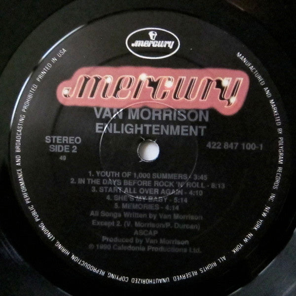 Van Morrison : Enlightenment (LP, Album, Spe)