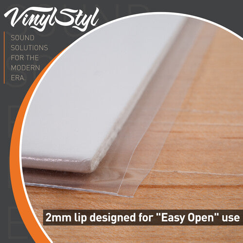 Vinyl Styl 12 inch Outer Record Sleeves - Easy Open (Crystal Clear)