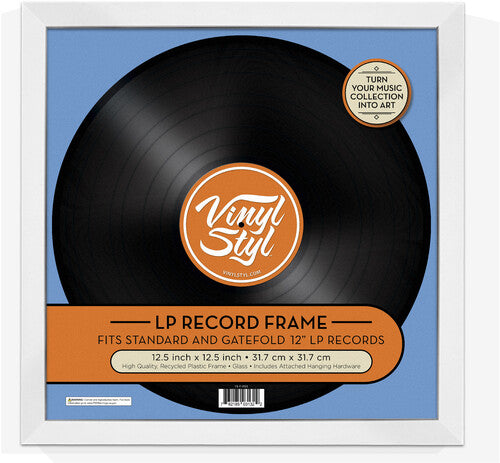 Vinyl Styl® 12 Inch Vinyl Record Display Frame - Wall Hanging (White)