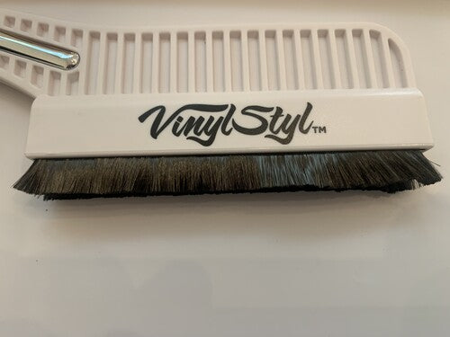 Vinyl Styl® Premium Conductive Anti-Static Record Cleaning Brush (White)