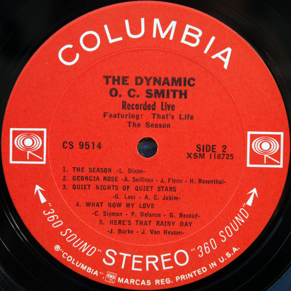 OC Smith : The Dynamic O. C. Smith - Recorded Live (LP, Album)