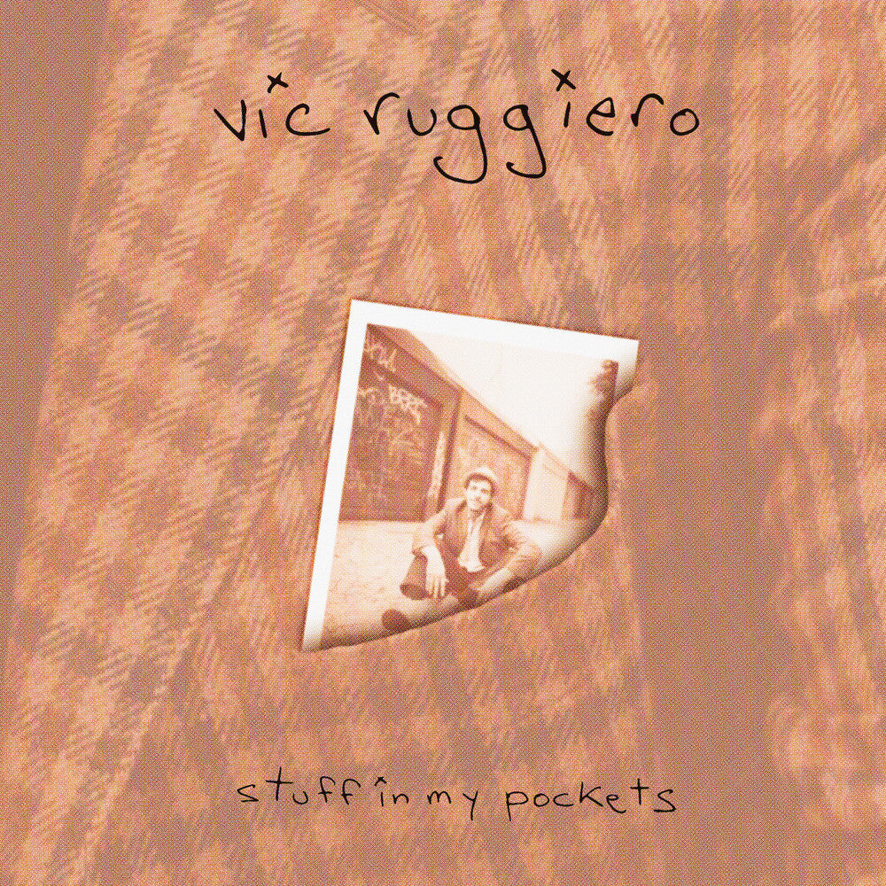 the album cover for Vic Ruggiero - Stuff In My Pockets - Blood Red